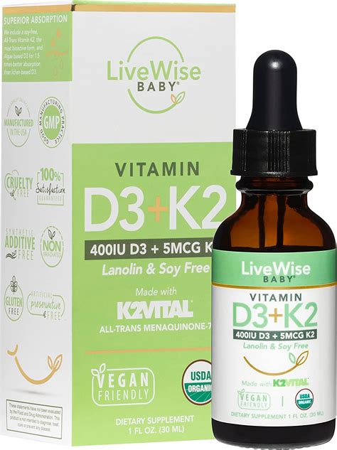 Amazon Vitamin D And Vitamin K Liquid Drops Baby Vitamin D