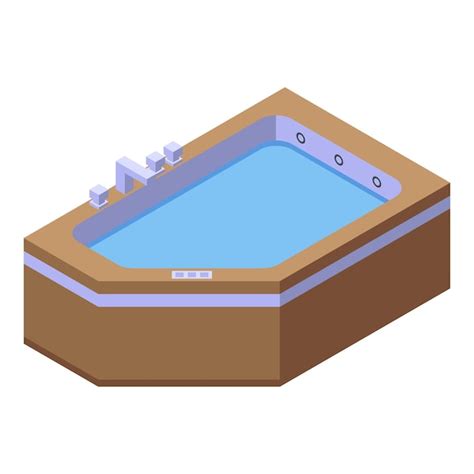 Jacuzzi Pictogram Isometrisch Van Jacuzzi Vector Pictogram Voor