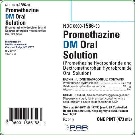 Promethazine DM - FDA prescribing information, side effects and uses