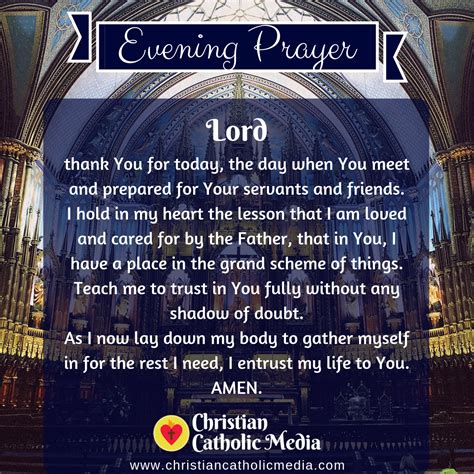 Evening Prayer Catholic Sunday 1 19 2020 Christian Catholic Media