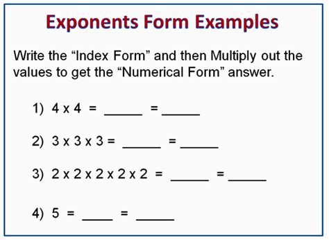 Basic Exponents And Indices Passys World Of Mathematics