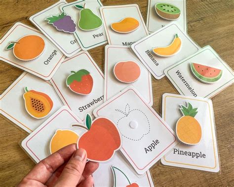 Fruits Cards Printable Flash Cards Fruits Printable Learning Fruits