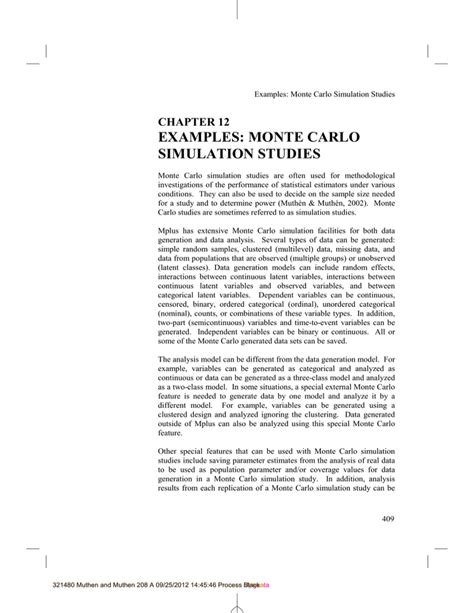 examples: monte carlo simulation studies