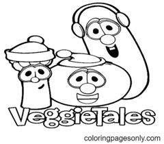 The League Of Incredible Vegetables Coloring Pages