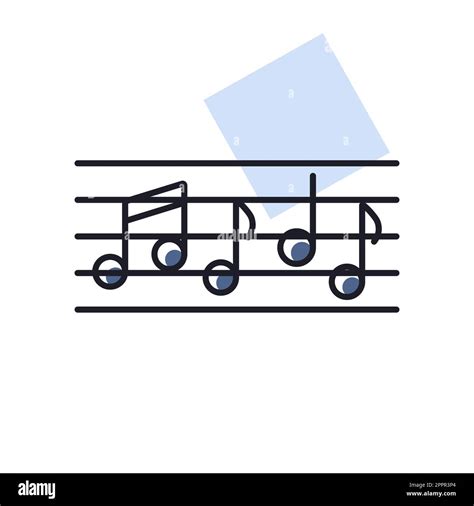 Stave and music notes vector icon Stock Vector Image & Art - Alamy