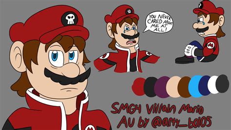 Smg4 Villain Mario Au By Princessswordheart On Deviantart