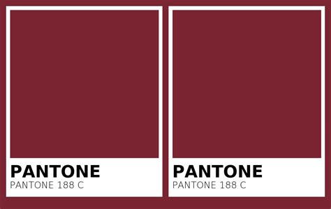 Pantone 188 C Vs Pantone 188 C Side By Side Comparison