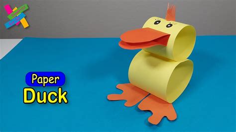 Paper Duck Moving Toy Diy How To Make Paper Duck Easy Fold Tutorial Youtube