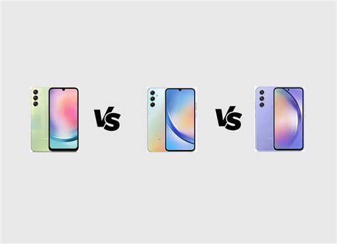 Samsung Galaxy A24 Vs A34 Vs A54 Specs Comparison