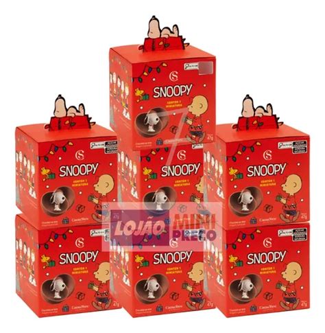 Caixa Miniatura Surpresa Snoopy Chocolate G Cacau Show Frete Gr Tis