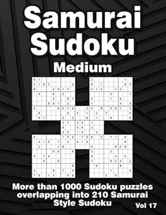 Samurai Sudoku Puzzles For Adults Medium Samurai Style Variations