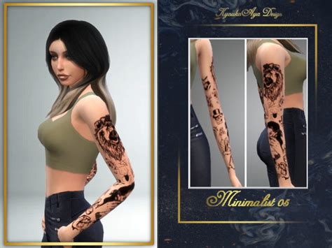 The Sims Resource Minimalist Tattoo 05