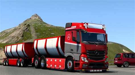 ETS2 1 50 X Mercedes Actros Asphalt Tandem