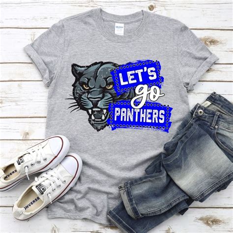 Custom Lets Go Panthers Banners Dtf Transfer