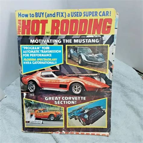 Popular Hot Rodding Magazine June Corvette Early Mustang