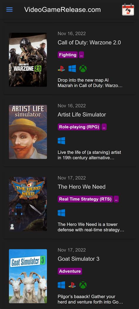 GitHub - stylianosnicoletti/VideoGameRelease: All of the upcoming video ...