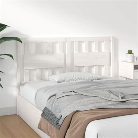 Atyhao Tête de lit Blanc 140 5x4x100 cm Bois massif de pin AB818566