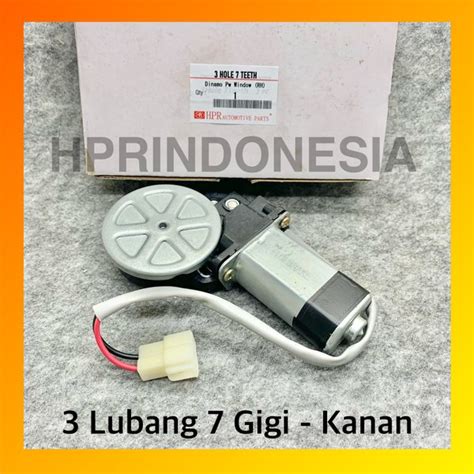 Jual Dinamo Motor Power Window Universal 7 Gigi Teeth 3 Lubang Baut