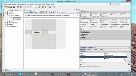 Create Java Form In Netbeans Youtube