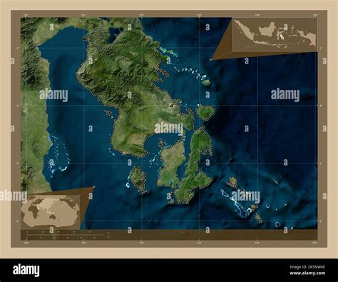 Sulawesi Tenggara Province Of Indonesia Low Resolution Satellite Map