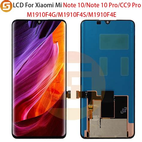 Original 6 47 LCD For Xiaomi Note 10 LCD Display Screen Replacement