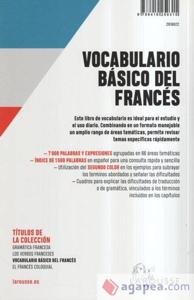 Vocabulario Basico Del Frances Larousse Editorial Editions Larousse