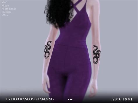 Tattoo Random Snakes N Simsmods Net