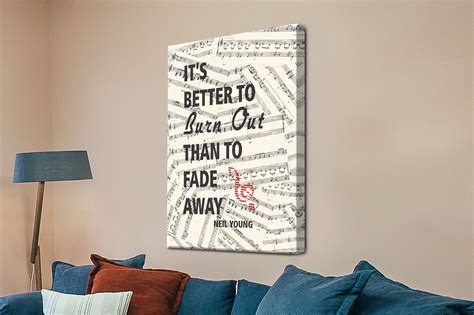 Neil Young Hey Hey My My Song Lyrics Art | Canvas Prints AU