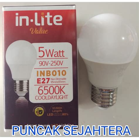 Jual Lampu Led Inlite W Watt Bulb Inb W In Lite Indonesia Shopee