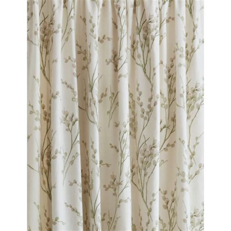 Laura Ashley Pussy Willow Off White Hedgerow Readymade Headertape Curtains Maison White