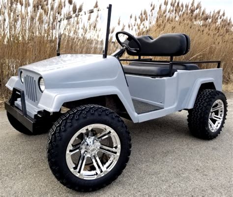 Four Seater Gas Golf Cart Full Size Jeep Americana Edition Fully Loaded