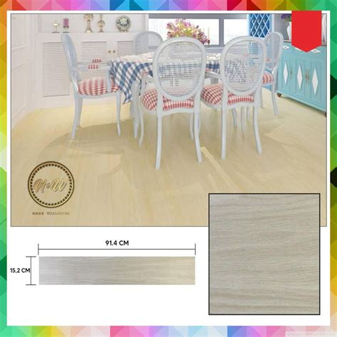 Jual Sticker Lantai Rumah Vinyl Lantai Plank Motif Kayu Vinyl