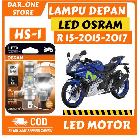 Lampu Depan Led Motor Yamaha R Original Osram Pnp Lazada