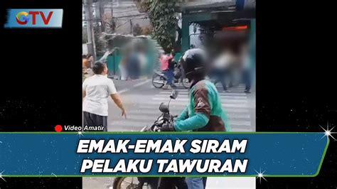 Kompilasi Viral Emak Emak Bubarkan Tawuran Bis Youtube