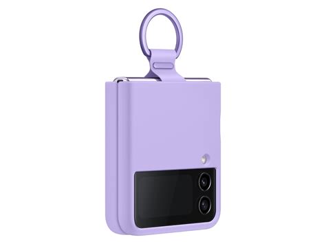 EF-PF721TVEGUS | Galaxy Z Flip4 Silicone Cover with Ring, Bora Purple ...