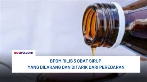 BPOM Rilis 5 Obat Sirup Yang Dilarang Dan Ditarik Dari Peredaran Kapol Tv