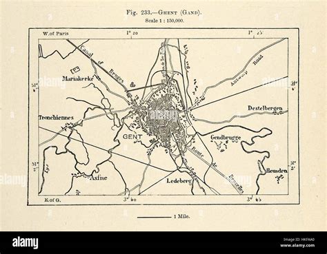 Mapa De Gante Fotograf A De Stock Alamy