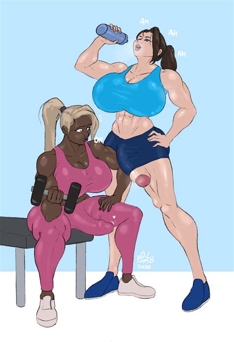 Rule 34 2futas Big Penis Chocolate And Vanilla Clothed Commission Dark Skinned Futanari