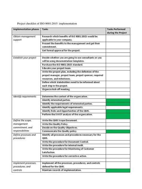 Iso 9001 Internal Audit Checklist Template Ad Automate And Standardize