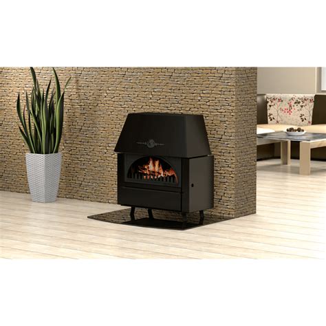 Wood Burning Stove With Back Boiler Alfa Plam Rustikal E With Cast