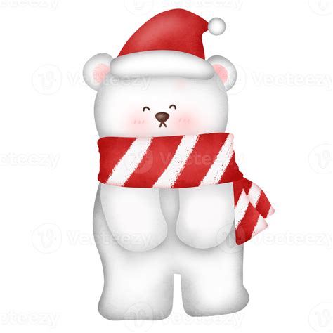 Christmas Polar Bear 9374067 Png