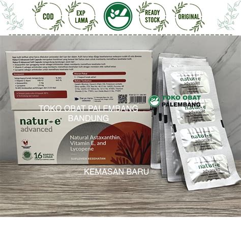 Jual Natur E Advanced Softgel Astaxanthin Natural Vitamin E Lycopene