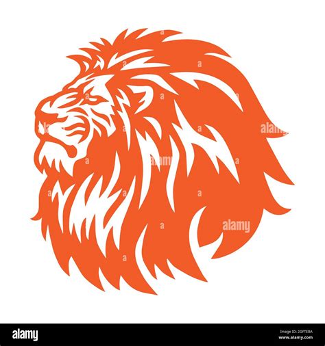 Red Lion Head Angry Roaring Logo Vector Icon Stock Vector Image & Art - Alamy