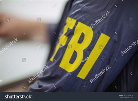 Fbi Agent Wearing Fbi Uniform Part Stock Photo 612694196 Shutterstock