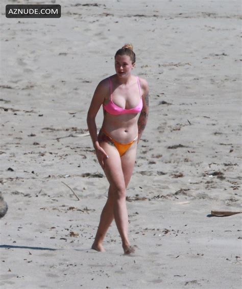 Ireland Baldwin In Her Two Piece Bikini With Her Boyfriend Corey Harper At The Beach In Malibu