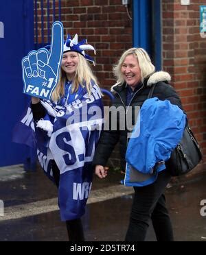 Sheffield Wednesday fans arrive for there game Stock Photo - Alamy