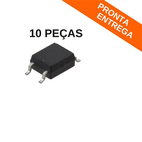 Kit 10 peças Circuito Integrado FODM121 SOP 4 SMD Circuitos