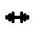 Free Download Dumbbell variant outline Icon Webfont - Tools And Utensils - FontsAddict