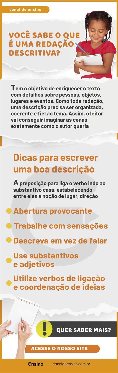 Saiba Como Fazer Uma Reda O Descritiva Gram Tica Cursillo