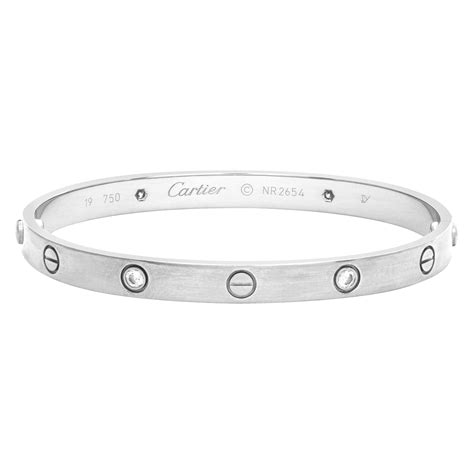 Cartier love bracelet white gold diamonds - acetodiva